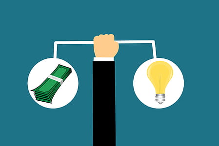 Illustration of balance of budget vs new ideas and research thumbnail