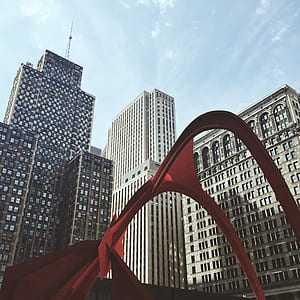 worm's eye view photography of city buildings thumbnail