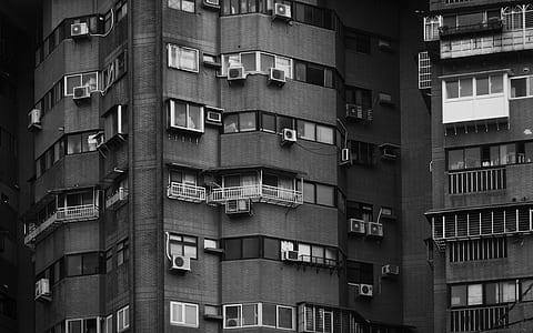 grayscale photo of building thumbnail