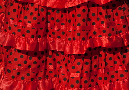 black and red polka-dot textile thumbnail