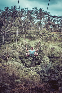 woman sitting on swing thumbnail