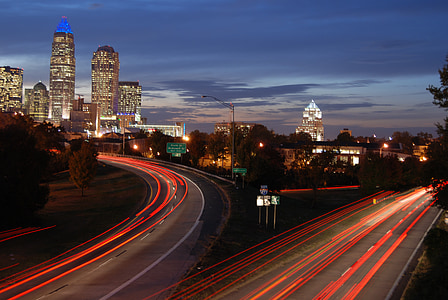 time lapse photo of road during nighttime thumbnail