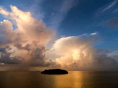 white clouds and blue sky thumbnail