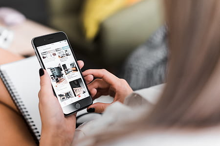 Browsing on Pinterest iPhone App thumbnail