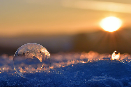 close-up photography of clear ball thumbnail