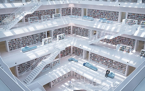 person sitting on couch inside library thumbnail