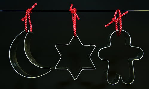 three hanged cookie cutters thumbnail