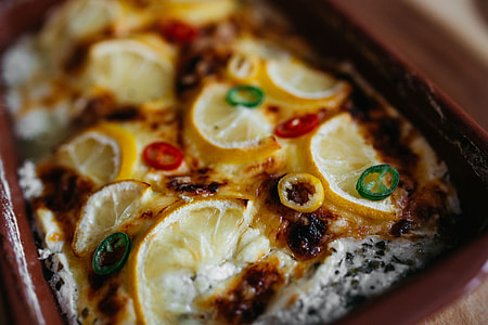 Fish casserole with lemon and herbs thumbnail