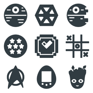 Geek svg vector icon sets