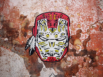 red and white Ironman head decor thumbnail