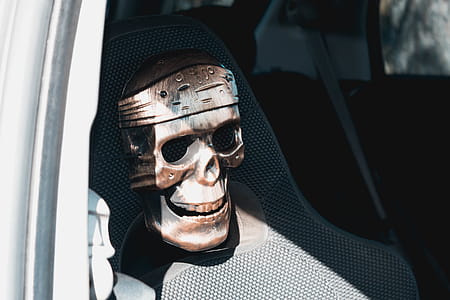 Skull on Bucket Seat Headrest thumbnail