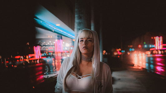 woman wearing white cardigan thumbnail