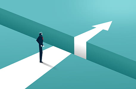 Businessman Facing a Moat on the Way to Success - Overcoming Barriers thumbnail