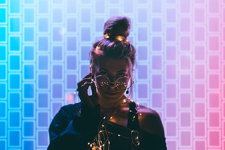 fashion, person, woman, lights thumbnail