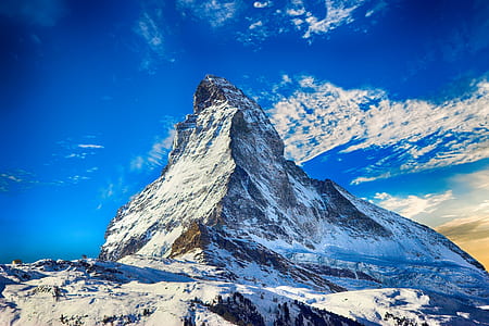 mountain filled with snow thumbnail