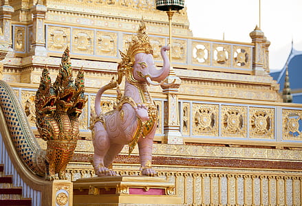 beige concrete elephant statue thumbnail