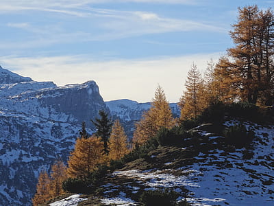 mountain covered with snow thumbnail