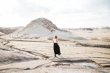 woman in white and black tank dress during daytime thumbnail