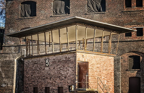 red, building, bricks, wall thumbnail