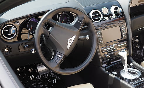 black Bentley car interior thumbnail