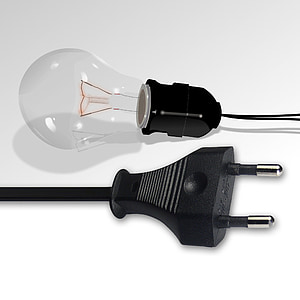black cable connected to light bulb thumbnail