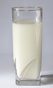 clear drinking glass with milk thumbnail