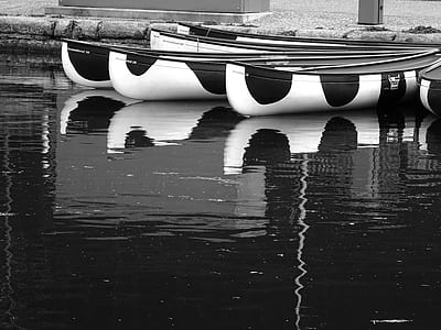 landscape, water, boats, lake thumbnail