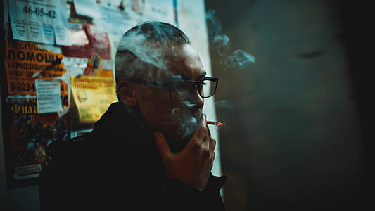 man smoking cigarette thumbnail