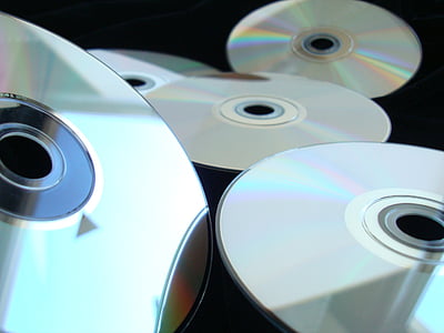 several compact discs thumbnail