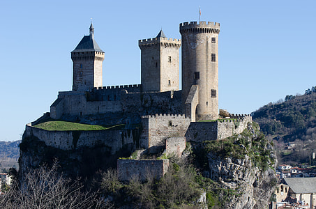 photo of a gray castle on hill thumbnail