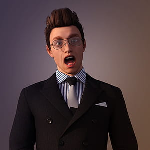 man wearing black peaked lapel suit jacket thumbnail
