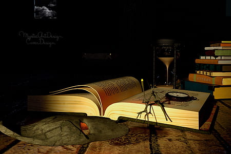 brown hardbound book on table thumbnail