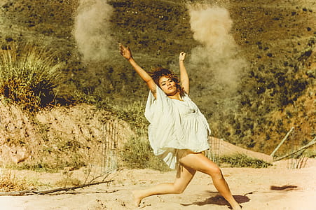 landscape, person, sand, woman thumbnail