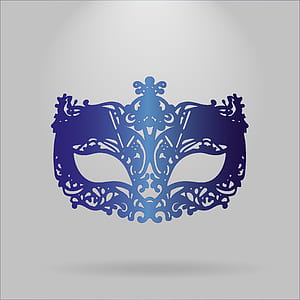 photo of blue masquerade mask thumbnail