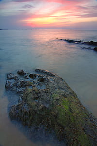 sea, dawn, landscape, nature thumbnail