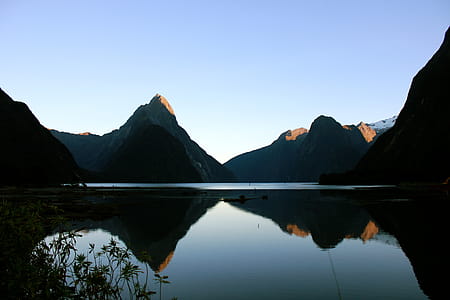 Scenic View of Mountains Under Clear Sky thumbnail