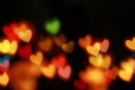 red, yellow, and green heart lights photography thumbnail