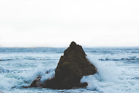 rock on body of water thumbnail