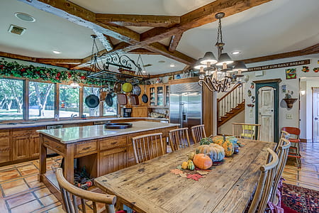 vegetables on rectangular brown wooden dining table thumbnail