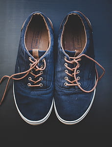 Pair of Blue Low-top Shoes thumbnail