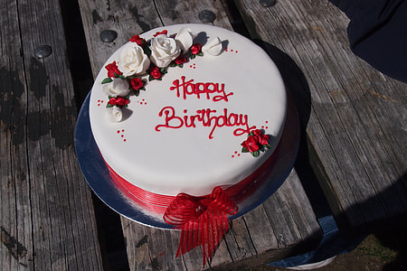 white icing covered cake with happy birthday text thumbnail