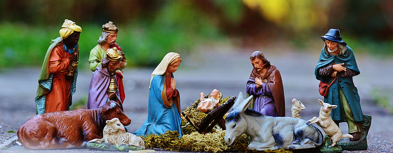 selective focus photography of The Nativity figurines thumbnail