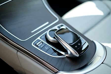 black vehicle center console thumbnail