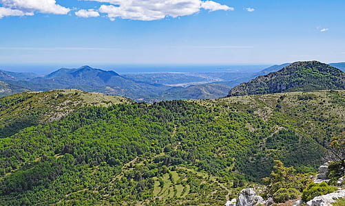 aerial view of hills thumbnail