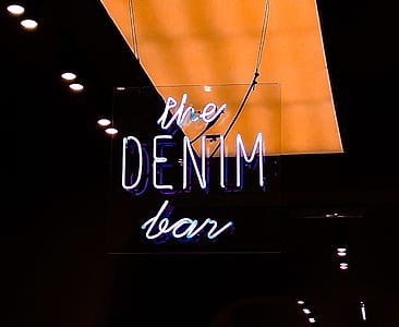 turned-on The Denim Bar signage thumbnail