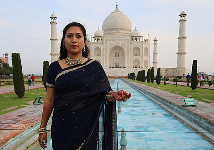 woman standing near temple thumbnail