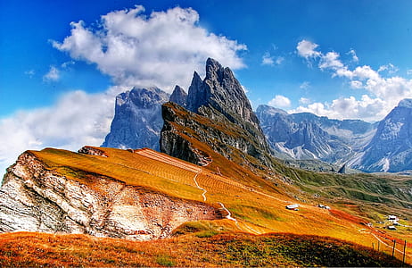 landscape, mountains, nature, sky thumbnail