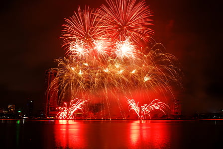 fireworks display during nighttime thumbnail