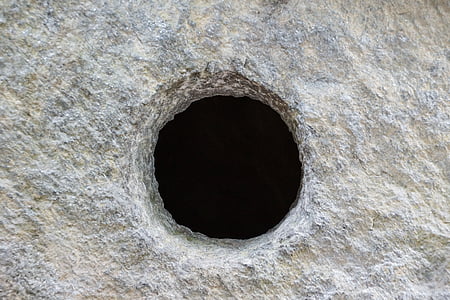 gray concrete surface with hole thumbnail