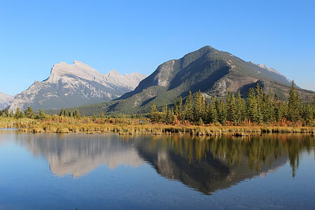 body of water in front of mountain thumbnail